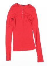 Zara Women's Red Henley