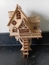wooden hand made tree house