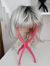 Blonde curly bob wig