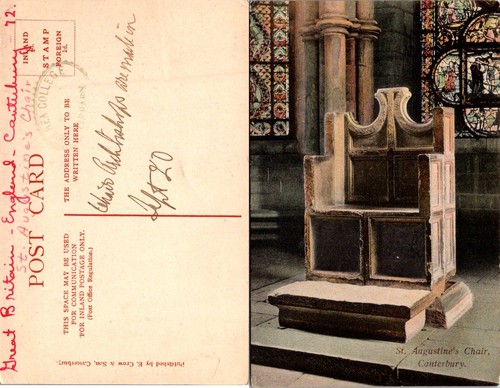 Augustines chair canterbury - st,