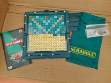 Vintage MATTEL 2006 POCKET MAGNETIC HARD CASE SCRABBLE COMPLETE