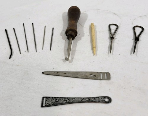 Antique sterling silver bodkin - antique,