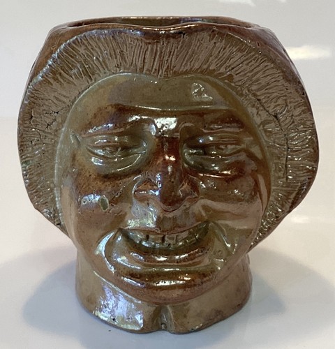 Saltglazed face jug possibly - saltglazed,