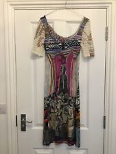 SAVE THE QUEEN MULTICOLOURED DRESS. SIZE: UK 8.