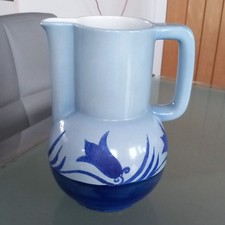 1930s Art Deco 8" Blue Carlton