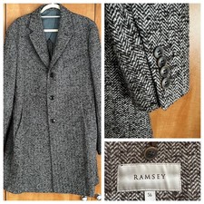Ramsey brown herringbone wool - ramsey,