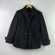 LANDS END Black Wool Nylon