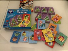 Orchard Toys Christmas Counting Game for children. Complete