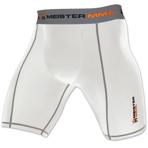 White compression rush shorts - white,