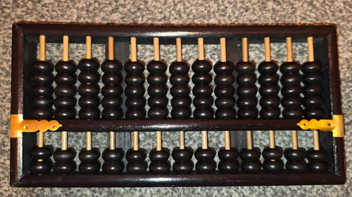 Vintage wooden abacus - abacus, (lotus