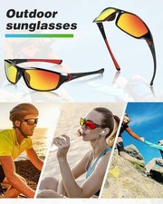 Sunglasses Polarized, Mirrored Shades, Great for Cycling, Sports, Golf, Fishing