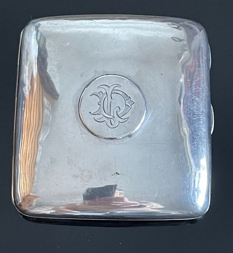 Solid silver cigarette - , case