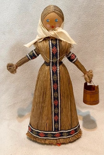Vintage russian folk art - russian, flax
