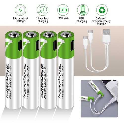 4pcs usb aaa rechargeable - 4pcs,