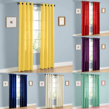 2 Panel Semi Sheer Curtains