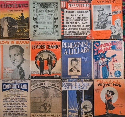 Vintage sheet music - sheet, books