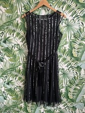 Sandra Darren black stripped