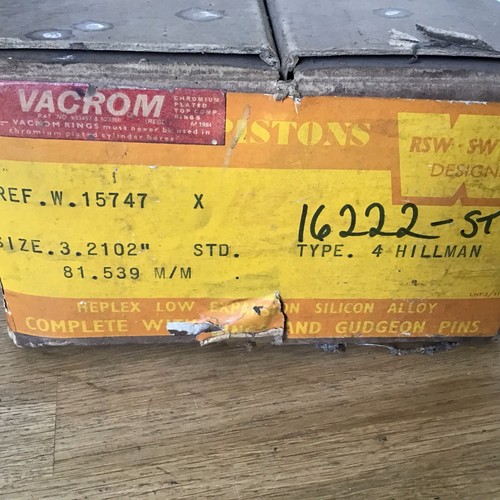 Hillman1592cc low comp - hillman1592cc, ,