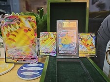 graded pokemon cards psa 10 Flying Pickach Vmax Plus 2 Pickachu Vimax And A V