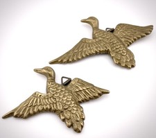 Vintage Set Of 2 Solid Brass