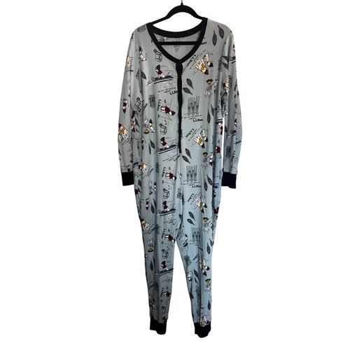 Bean womens blue waffle - 1x,