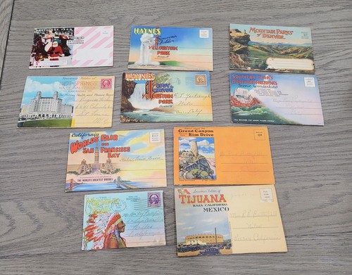 Old postcard folders - 10,
