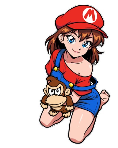 Red capped plumber girl - plumber,