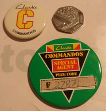 Clarks Commandos Button Badges