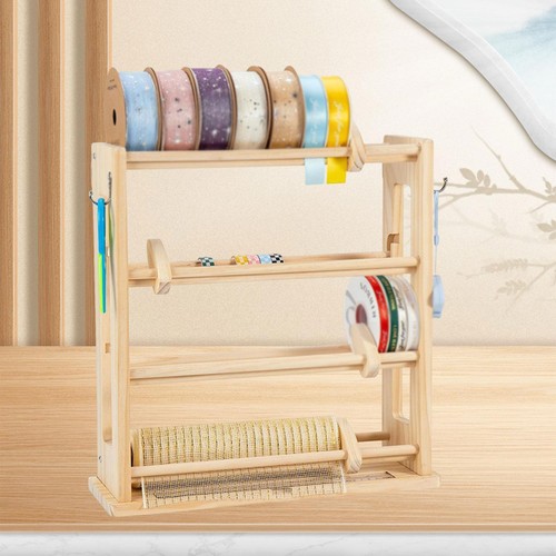 Wood ribbon organizer large - organizer,