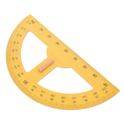 Large wooden protractor - large,
