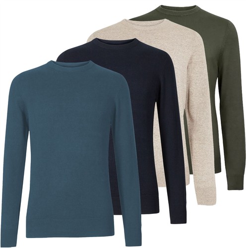 Mens crew neck jumper long - mens,