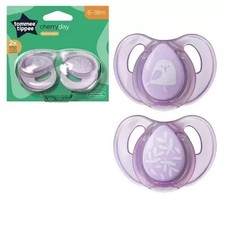 Tommee Tippee Natural Latex 2 Pack Baby Soother Dummy 6-18 Mth BPA Free Delivery