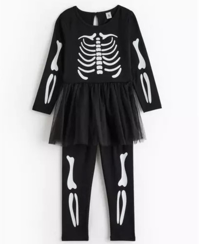 Girls skeleton skelebones tutu - girls,