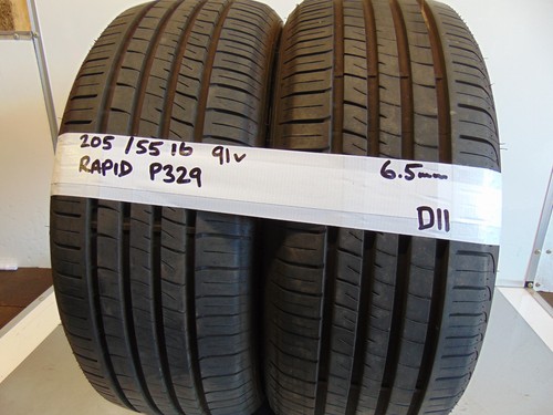 205 tyres pair - 205/55/16, of