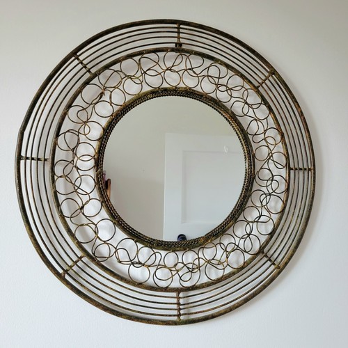 Rustic metal framed - rustic, mirror