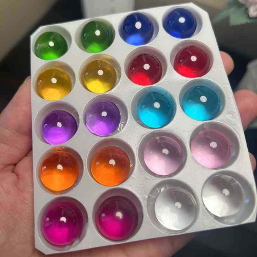 Glass beads marbles 15mm - marbles,