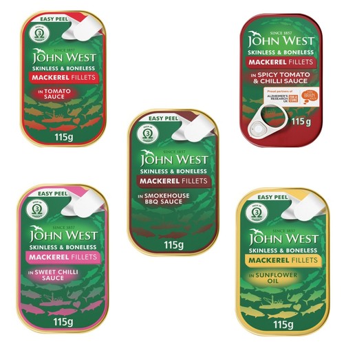 John west mackerel fillets - west,