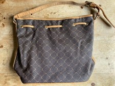 CARPISA BROWN LEATHER TOTE SHOULDER BAG LARGE