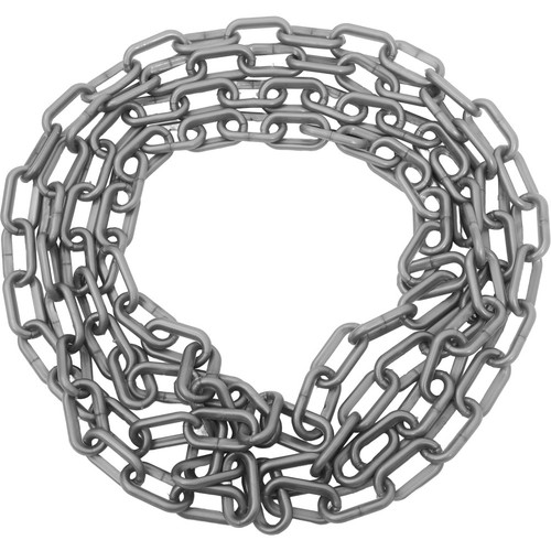 Silver plastic safety chain - safety,