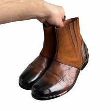 Mens Leather Chelsea Ankle