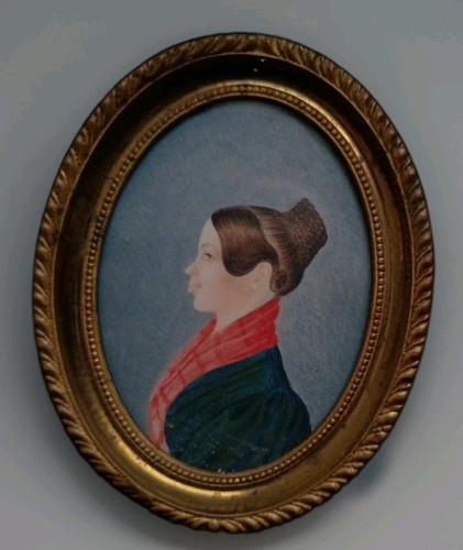 Antique regency miniature folk - antique,