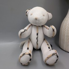 Authentic White Burberry Plush