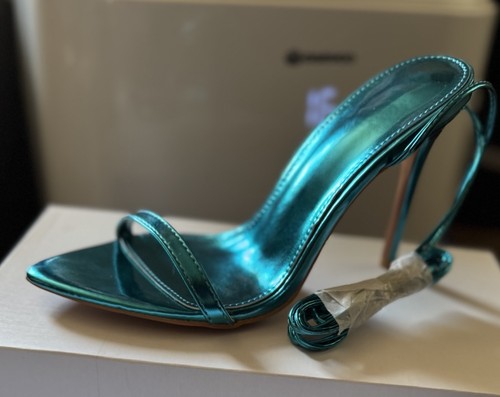 Blue strappy sandals - blue,