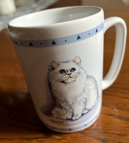 Persian cat ceramic - mug, w
