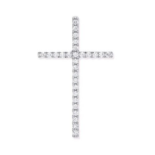 18ct white gold 35ct diamond - white,