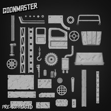 Junk Yard Pack 2- Basing Kit/ Basing Bits/ Tufts/ Model Scenery/ Goon Master