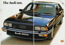 Audi 200 1981 UK Market Sales Brochure 5E Injection & 5T Turbo