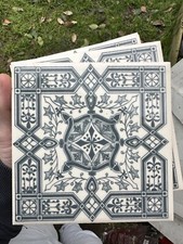 H & R Johnson Tile Blue Mosaic Pattern