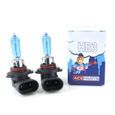 Ford Cougar HB3 65w Super White Xenon HID High Main Beam Headlight Bulbs Pair