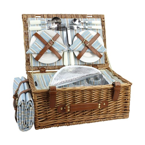 Wicker picnic basket - wicker,
